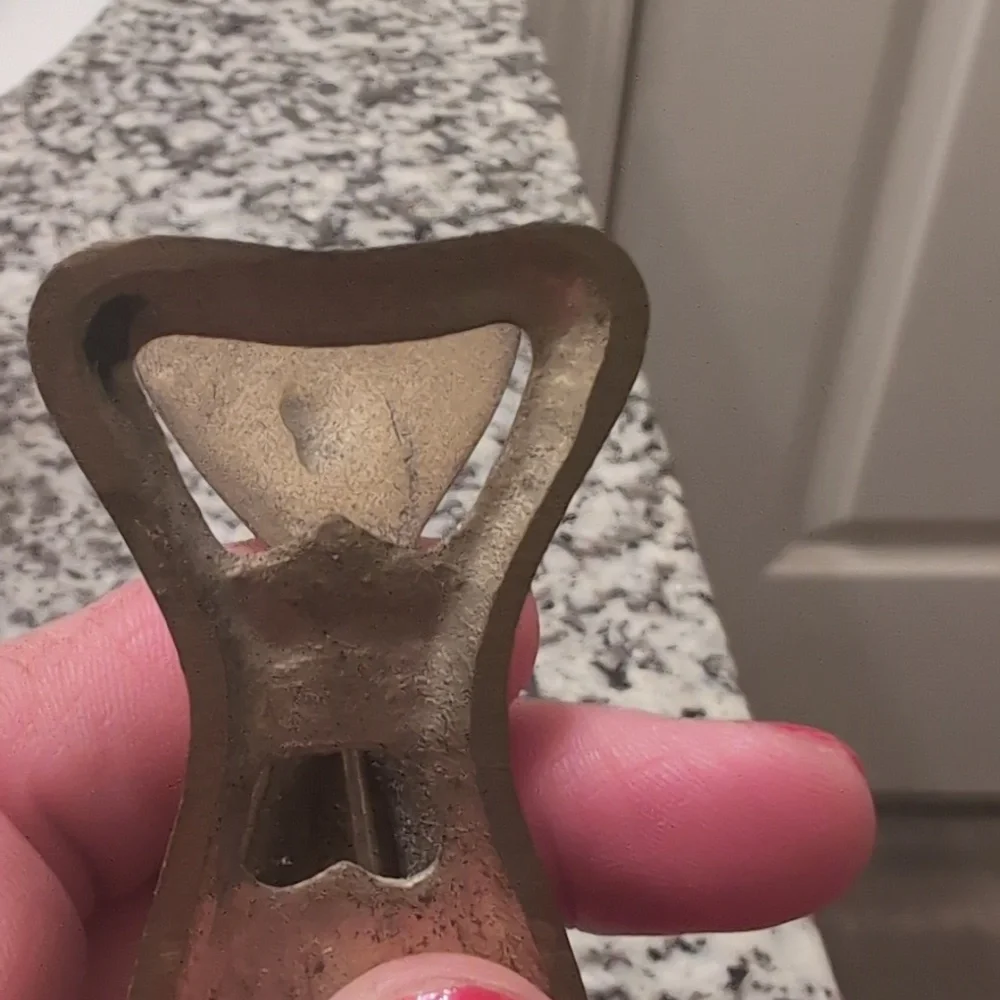 Vintage Brass Dolphin-Shaped Bottle Opener Paperclip